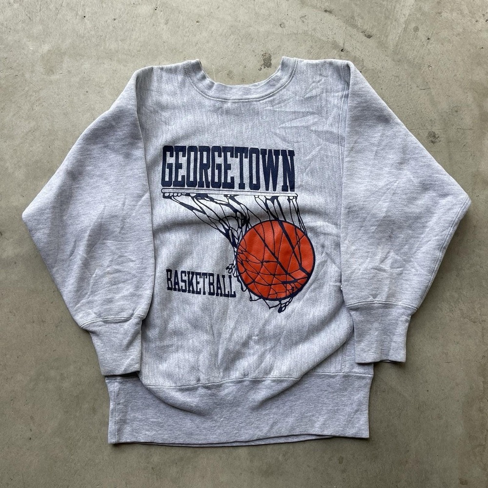 Vintage 80's Georgetown University Champion‎ Reverse Weave Sweatshirt Size S